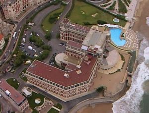 Hotel du Palais vu d'avion