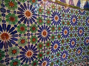 Azuelos de la chapelle imp&eacute;riale &agrave; Biarritz