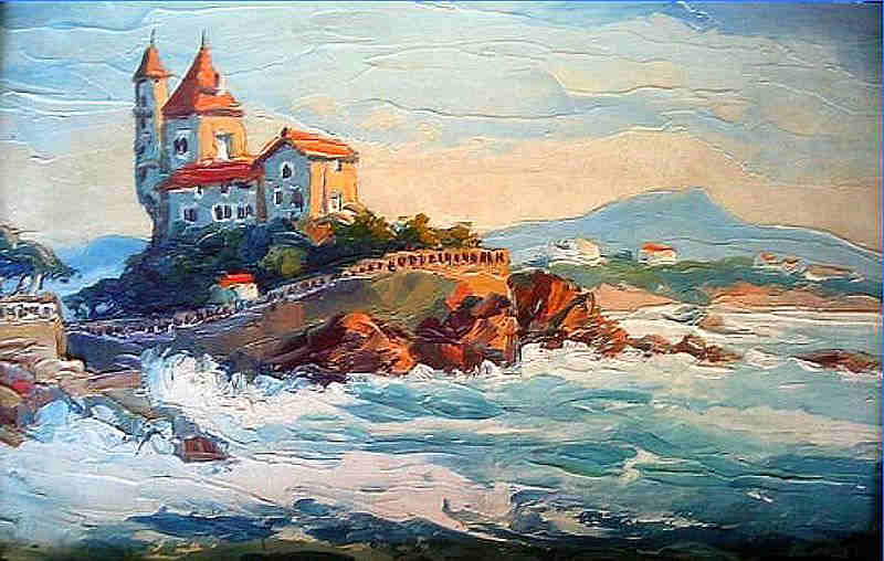 la  villa Belza &agrave; Biarritz  par Robert William Jivalovitch