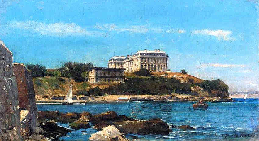 La  c&ocirc;te &agrave; Biarritz  par Jean-Baptiste Olive