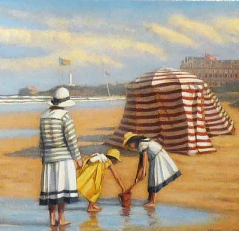Jeux de plage &agrave; Biarritz par Carlos Cobian Gil-Delagado