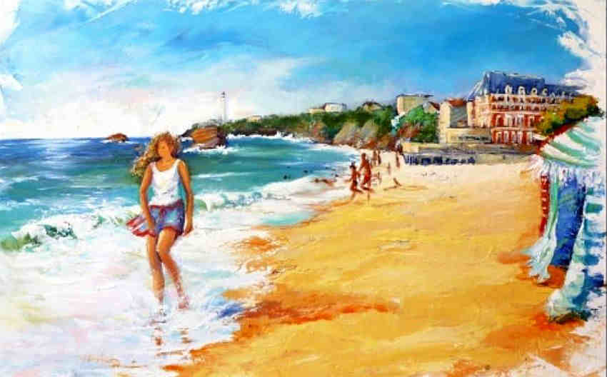 Plage de Biarritz par Monique Delord