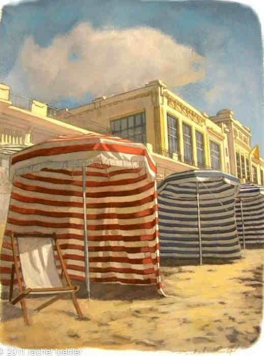 Les tentes et le casino de Biarritz par Rachel Loeffler