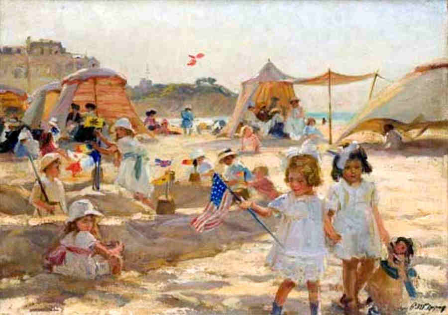 Biarritz la plage par Paul Michel Dupuy