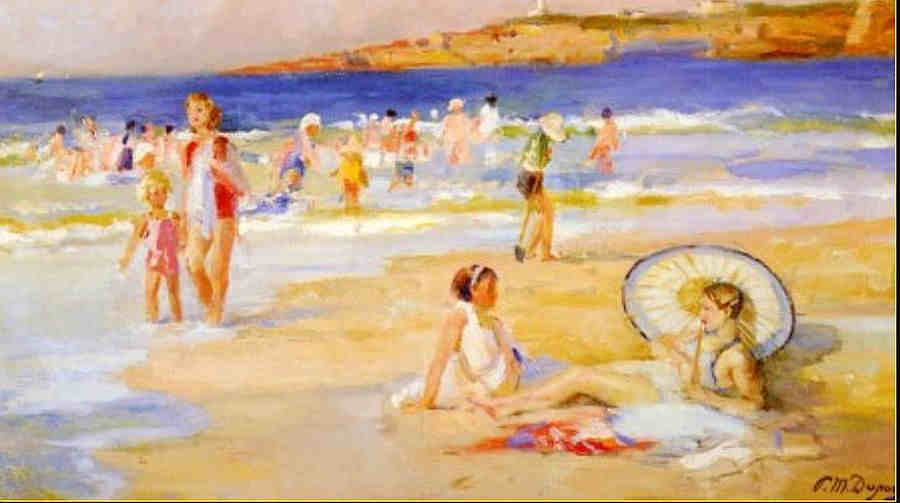 la baignade &agrave; Biarritz par Paul Michel Dupuy