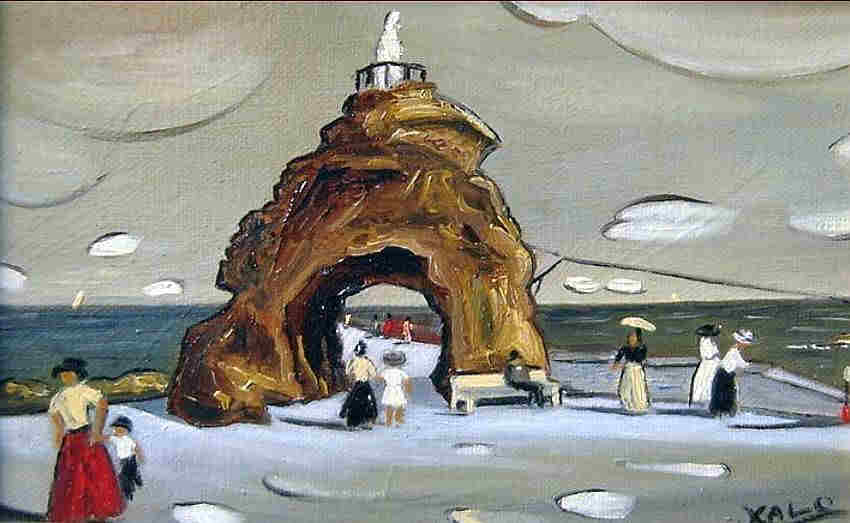 Le Rocher de la Vierge &agrave; Biarritz par Xalo