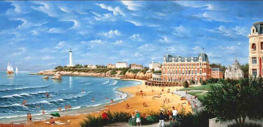 Biarritz, la grande plage par Raphael Toussaint