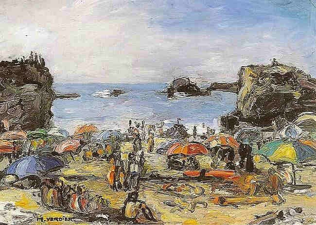 Biarritz les rochers par maurice verdier