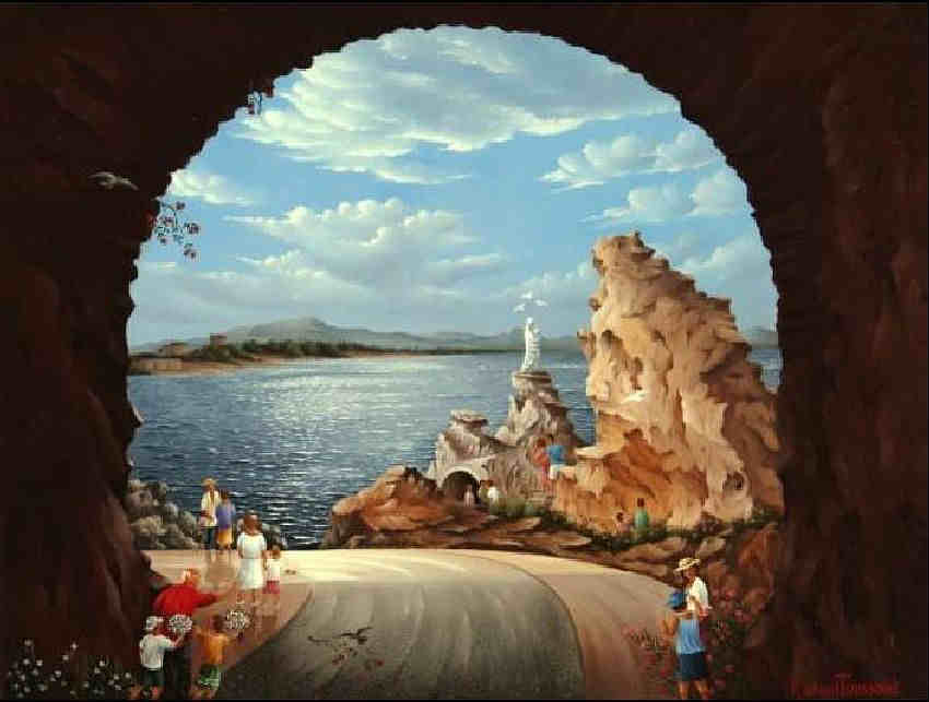 Le Rocher de la Vierge &agrave; Biarritz par Rapha&euml;l Toussaint