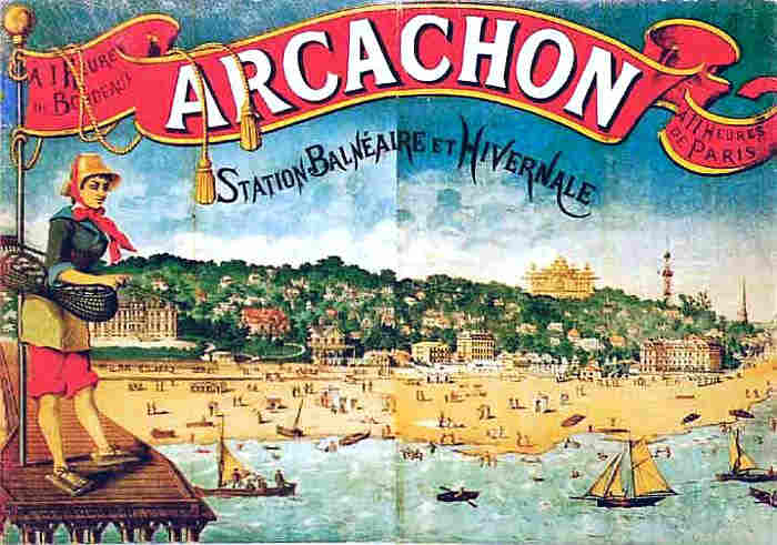 Affiche Arcachon 1900