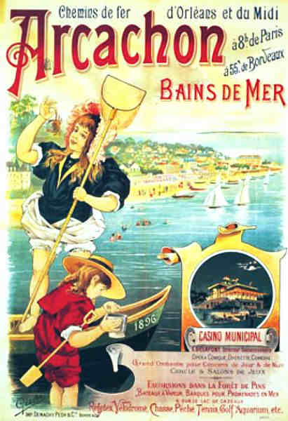 Affiche Arcachon 1900