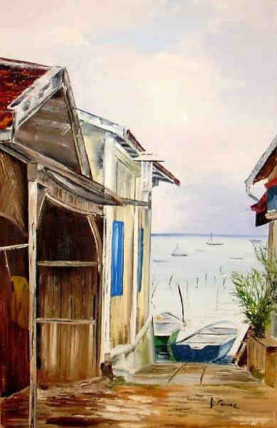 Village de l'Herbe, bassin d'Arcachon par Daniel Serrec