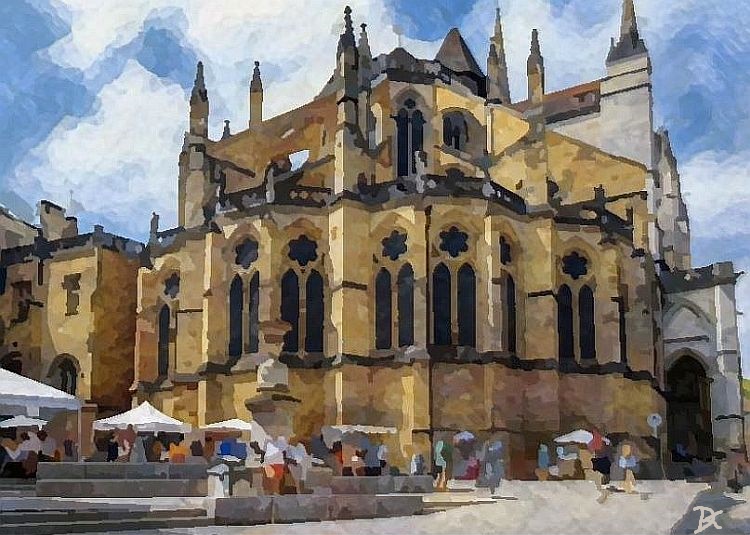 Cath&eacute;drale de Bayonne par  Dan Kopel