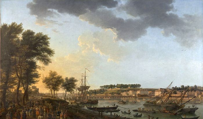 Vue du port de Bayonne par Joseph Vernet