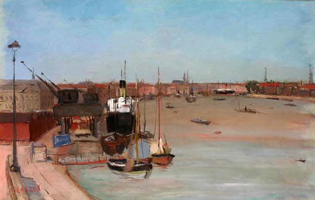 Le port de  Bordeaux par Dietz Edzard