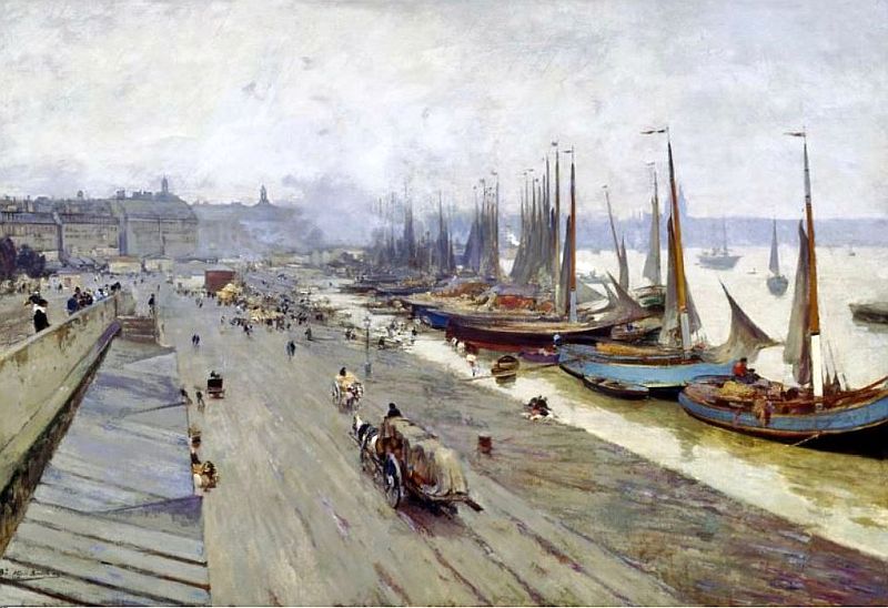 Quai de Bordeaux vue du Pont de Pierre  par Alfred Smith