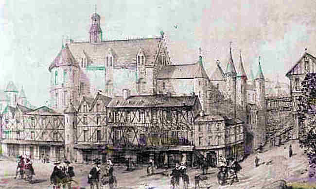 Place de l'Ombri&egrave;re Bordeaux, d&eacute;but XVIIIe si&egrave;cle