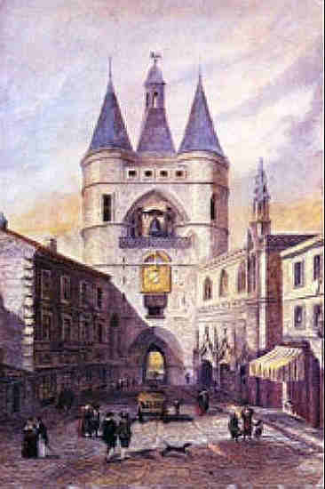 Porte St-Eloi, dite la Grosse Cloche, &agrave; Bordeaux