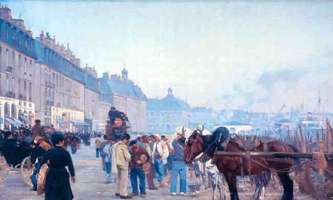 Quai de Bordeaux le matin  par Alfred Smith