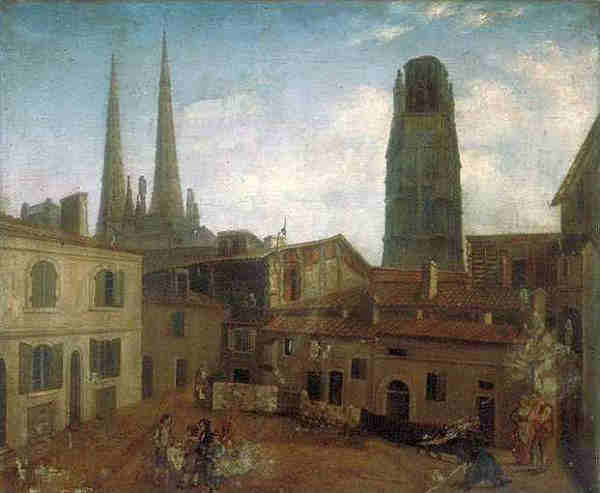 Vieux quartier de Bordeaux XIXe si&egrave;cle  