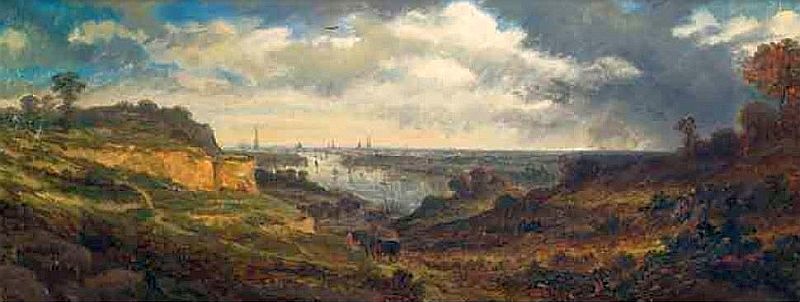 Bordeaux tramway devant quinconces temps pluie Alfred Smith 1890