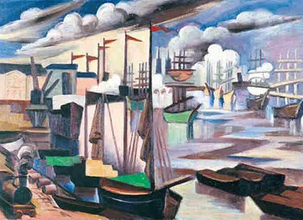 Vue du port de Bordeaux par Andr&eacute; Lhote