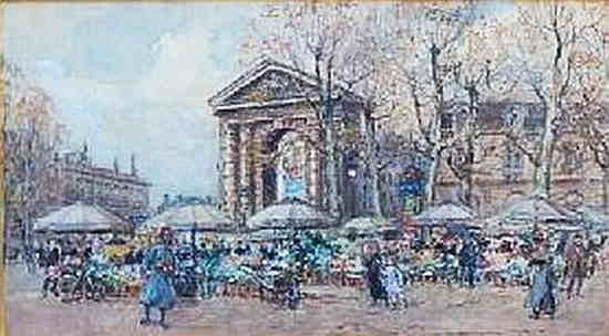 La place de la Victoire et la porte d'Aquitaine &agrave; Bordeaux par Georges Stein