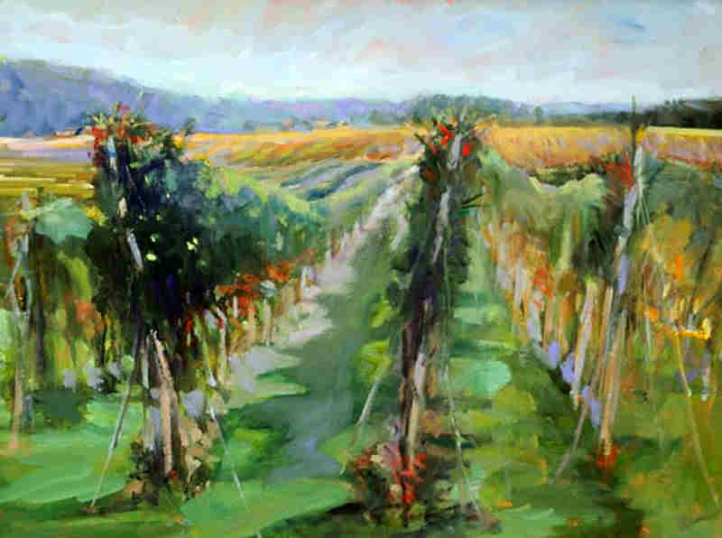 Bordeaux vineyard by Lida Stifel  