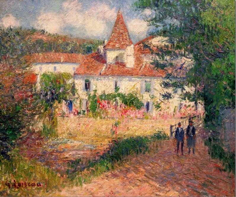 Maison des Roses &agrave; Brant&ocirc;me par Gustave Loiseau