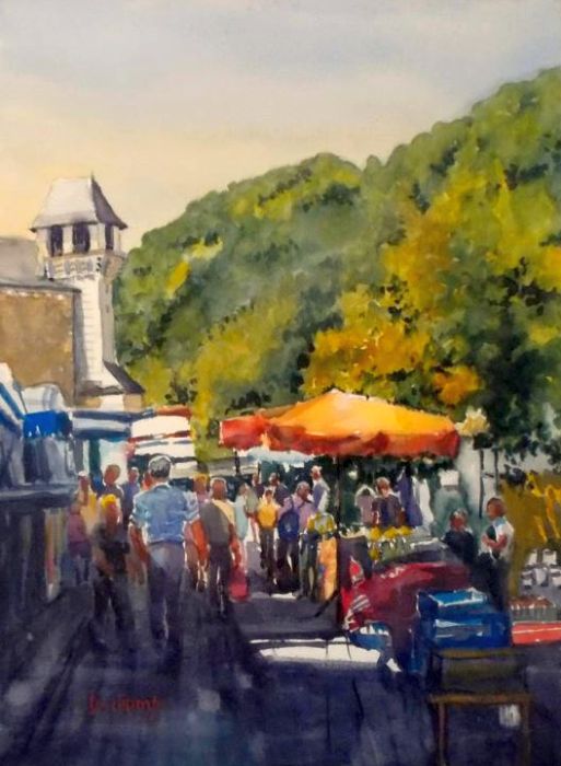 March&eacute; d'&eacute;t&eacute; &agrave; Brant&ocirc;me par Alain Deschamps