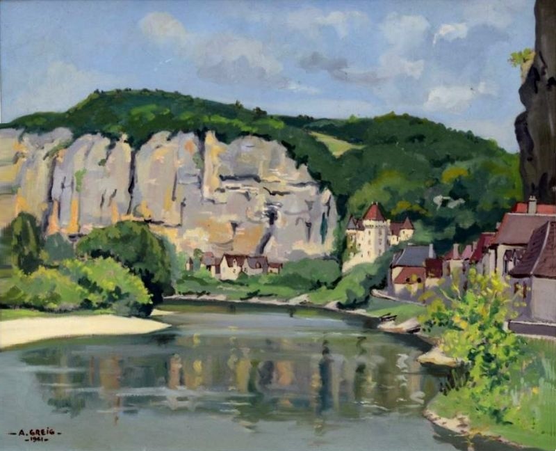 La Roque-Gageac par  Alfred Greig