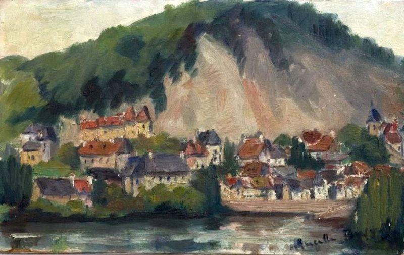 La Roque-Gageac par  Marcelle Bergerol-Cahen