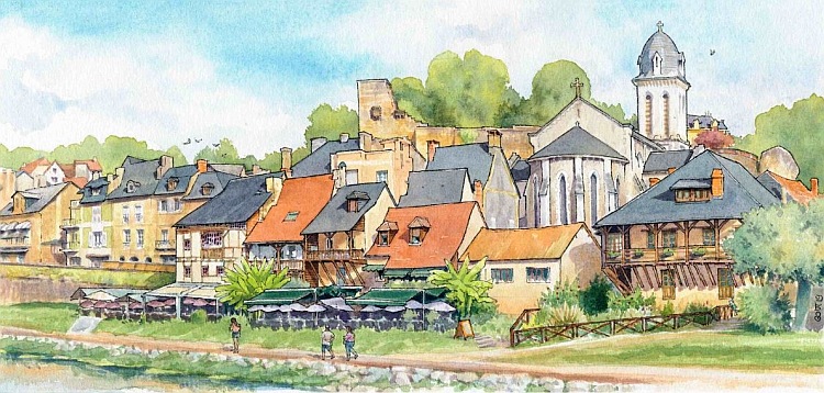 Quai sur la V&eacute;z&egrave;ez par Catherine Gout