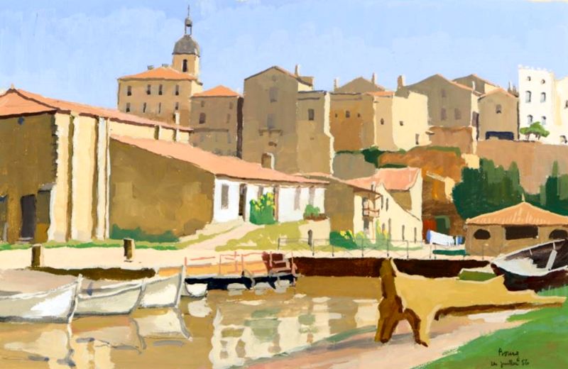Bourg sur Gironde par Ren&eacute; Rodes