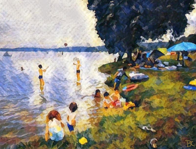 Baignade lacanau par Dan Kopel