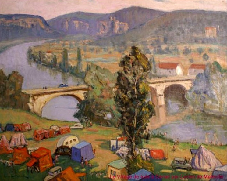 Village de toiles &agrave; V&eacute;nac par Lucien de Malleville