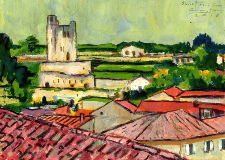 St-Emilion wine town by Carlos Costa