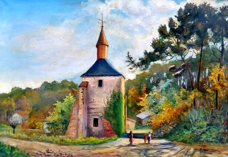 Eglise de Mimizan par Fernand Mauvoisin 