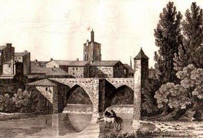Pont Neuf ou pont de l'H&ocirc;tel ville Mont de Marsan