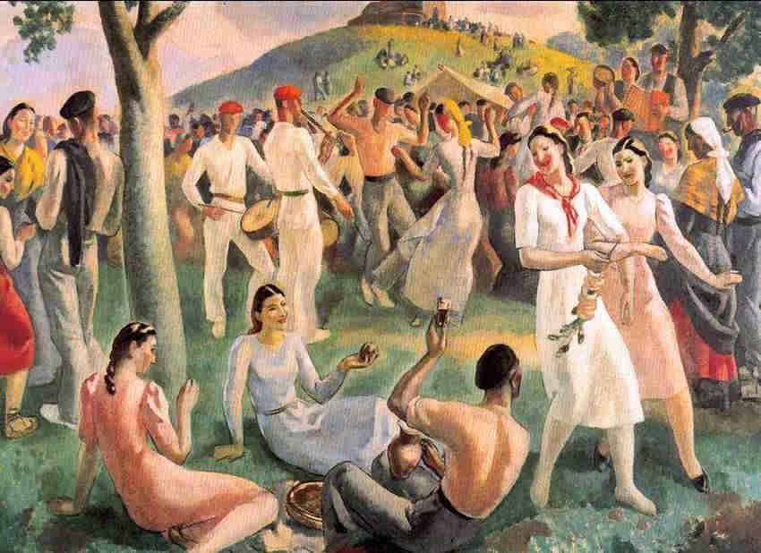Fete au pays basque par Aurelio Arteta