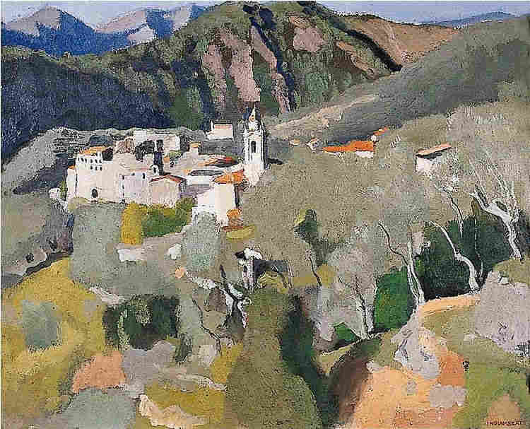 Paysage basque par Joseph Inguimberty.