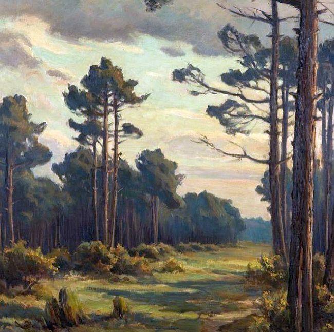 paysage des Landes par Louis Marius Gueit