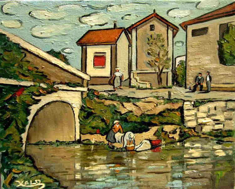 Lavoir &agrave; Ascain par Xalo