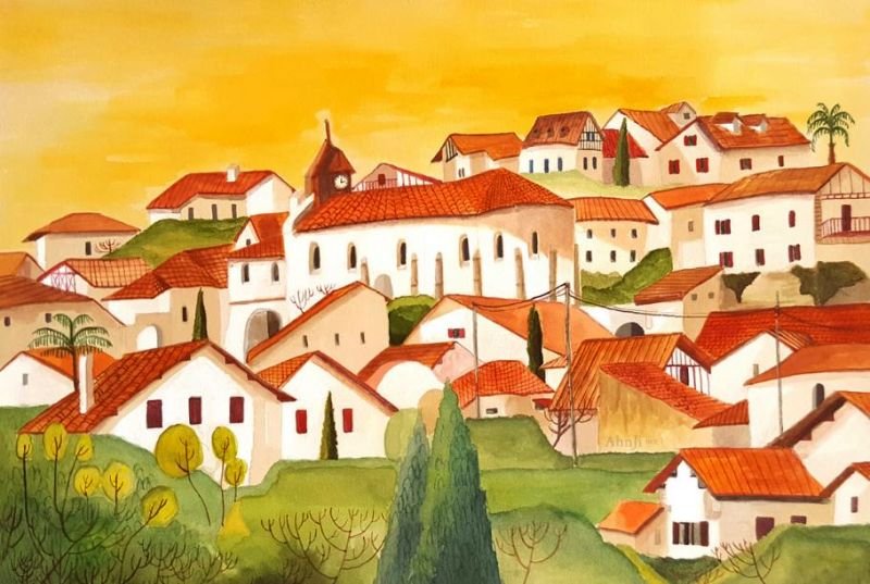 Maison basque par Louis Benjamin Floutier