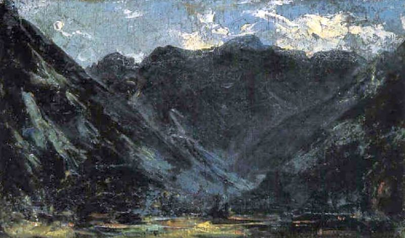 Eaux Bonnes par Eug&egrave;ne Delacroix