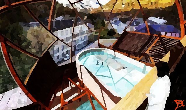 Eaux Bonnes , spa dans la bulle par Dan Kopel