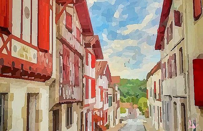 Rue  la Bastide Clairence par Laura Voolu