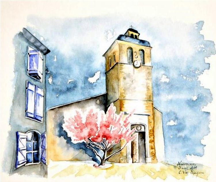 Eglise St-Germain Navarrenx  par C&eacute;cile van Espen