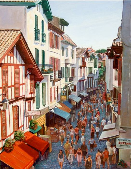 Rue Gambetta Saint-Jean-de-Luz par  Jean Igos