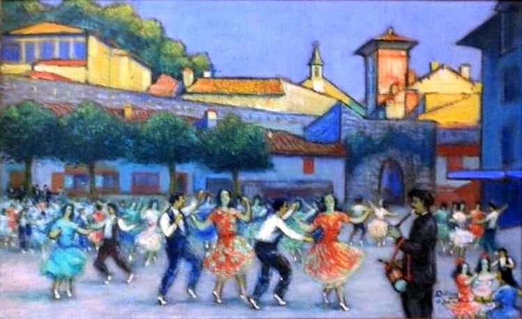 Saint-Jean-Pied-de-Port par   Robert Adrien Deletang